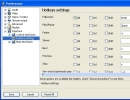 Hotkey settings