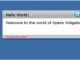Tutorial Widget