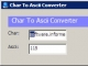 Char To Ascii Converter