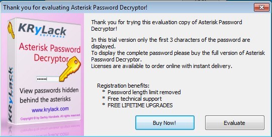 Asterisk password decryptor serial key