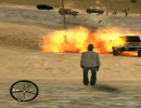 Molotov cocktail explosion